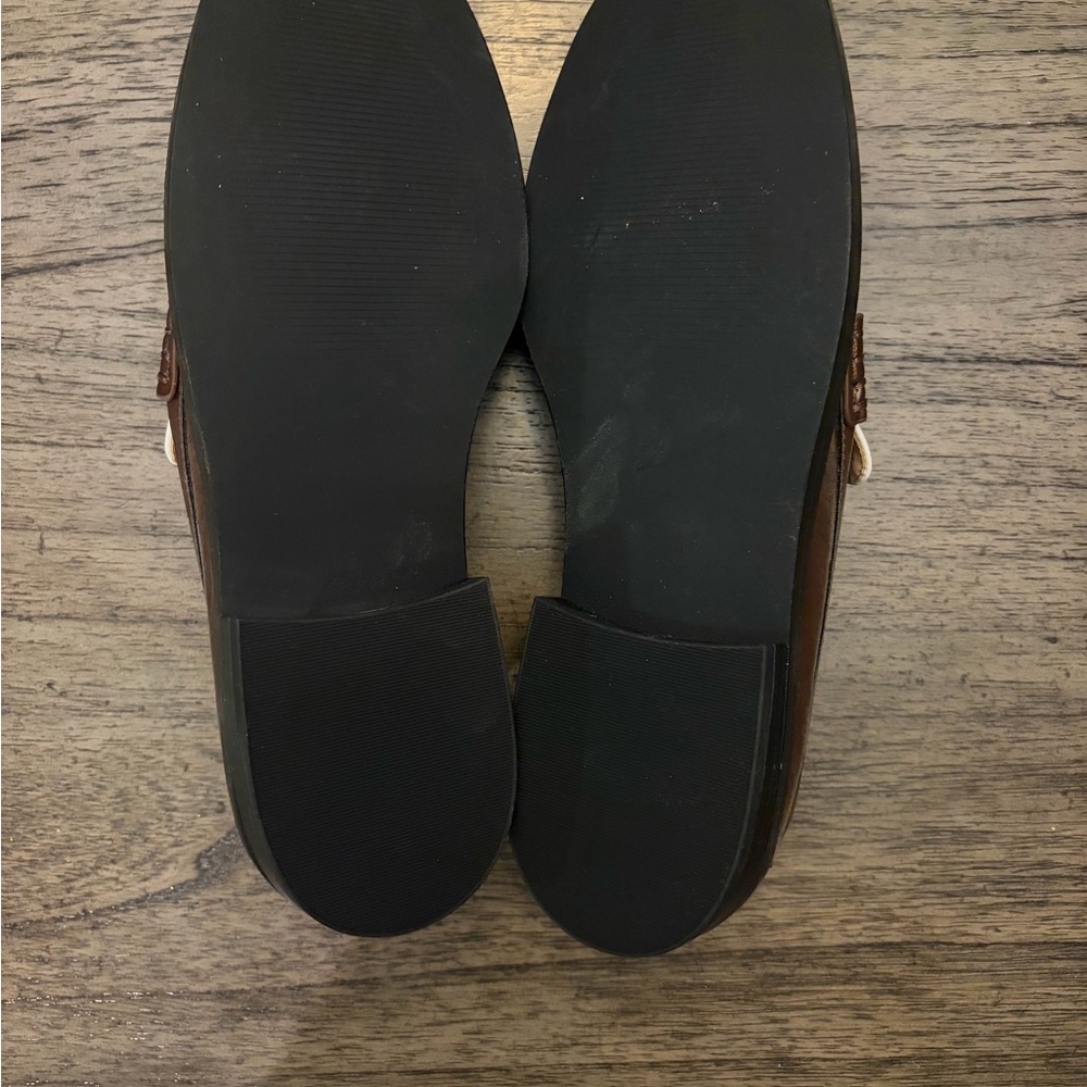 LOFT Two-Tone Brown and Cream Loafers - Picture 3 of 5